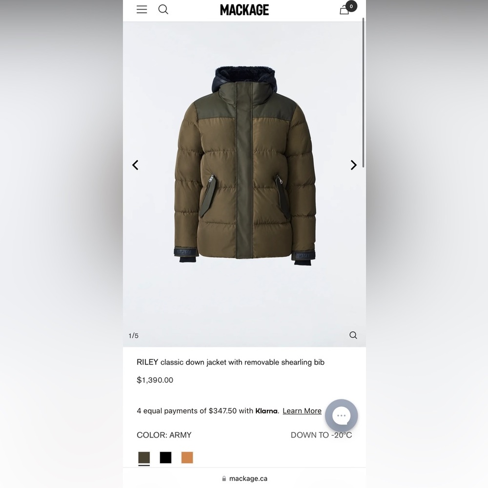 Brand New Mackage Jacket